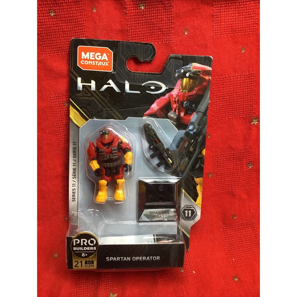 NEW Halo Mega Construx Series 11 Spartan Operator Firefighter Red Figure